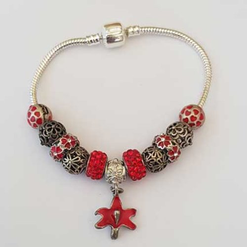 Bracelet n°16 clip serpent européen 20 cm