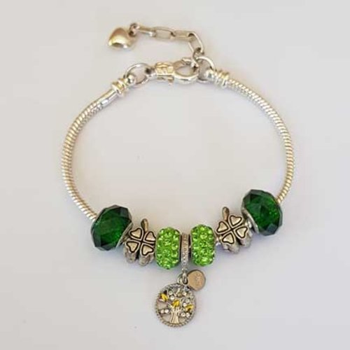 Bracelet n°07 mousqueton serpent européen 19 cm