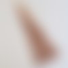 Grand pompon cuir 18 cm beige