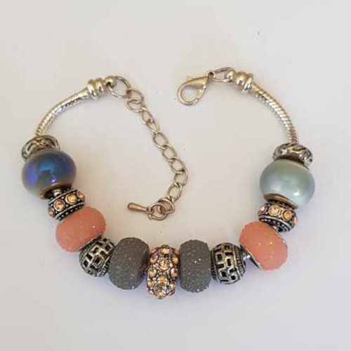 Bracelet n°08 mousqueton serpent européen 19 cm