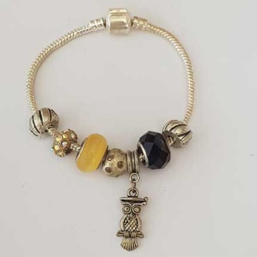 Bracelet n°21 clip serpent européen 18 cm