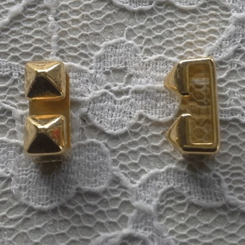 Passant 10 mm en zamak n°24 doré