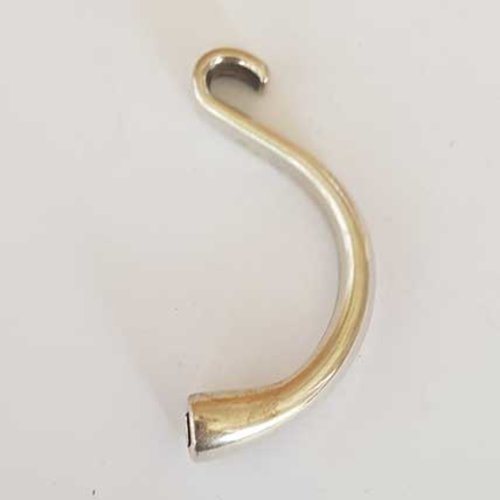 Demi bracelet en zamak 10 mm x 05 mm crochet
