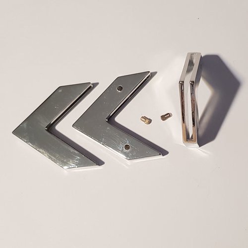 Passant 40 mm en zamak n°02 argent