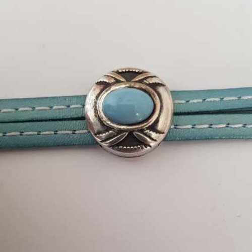 Passant 13 mm en zamak n°48 argent