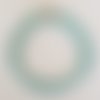 Collier cuir lisse 50 cm n°01 turquoise