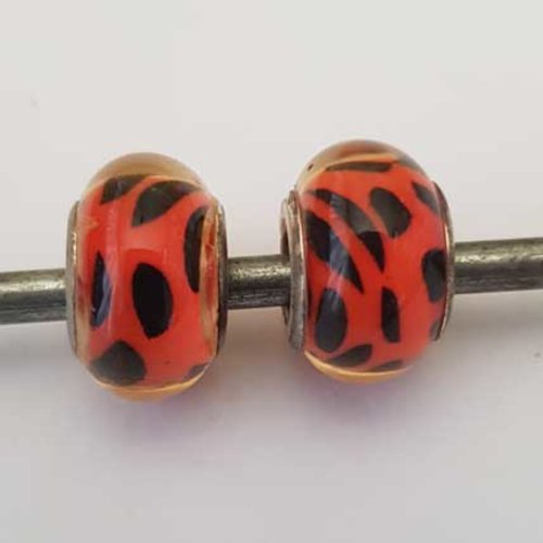 Perle n°1146 compatible style pandora grand trou pour maille serpent