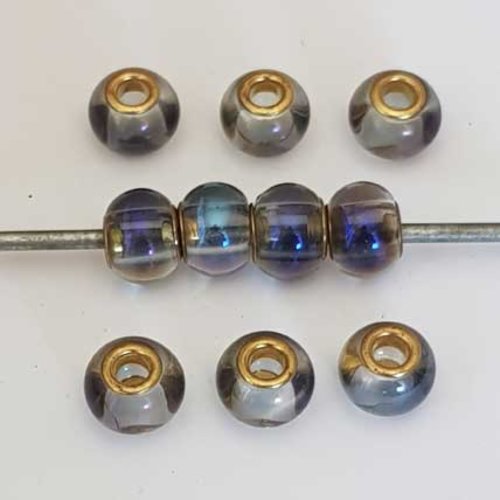 Perle n°1187 compatible style pandora grand trou pour maille serpent