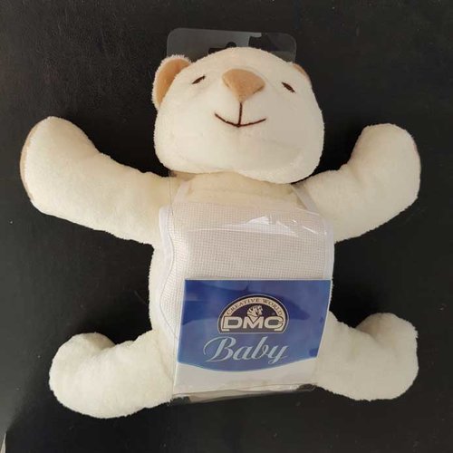 Doudou à broder ourson polaire dmc