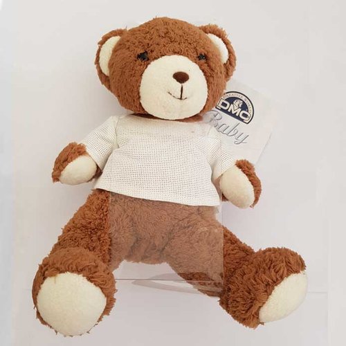 Doudou à broder ours brun dmc