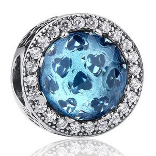 Perle n°0527 compatible style pandora grand trou pour maille serpent