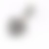 Pendentif 0075 cœur strass blanc