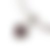 Pendentif 0075 cœur strass rouge