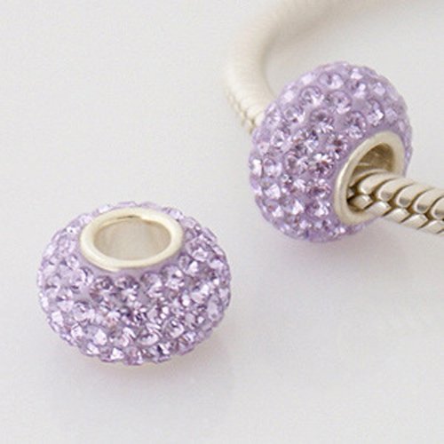 Perle n°0512 compatible style pandora grand trou pour maille serpent
