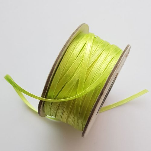 Ruban 03 mm vert fluo au mètre