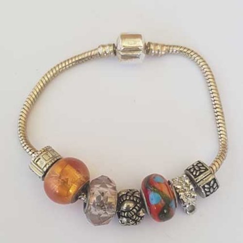 Bracelet n°29 clip serpent européen 18 cm fermoir clip