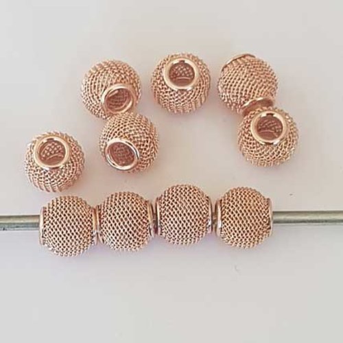 Perle n°1195 européen style pandora grand trou pour maille serpent