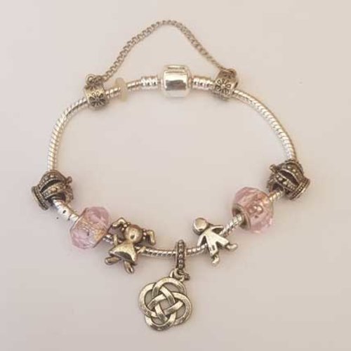 Bracelet n°38 clip serpent européen 20 cm fermoir clip