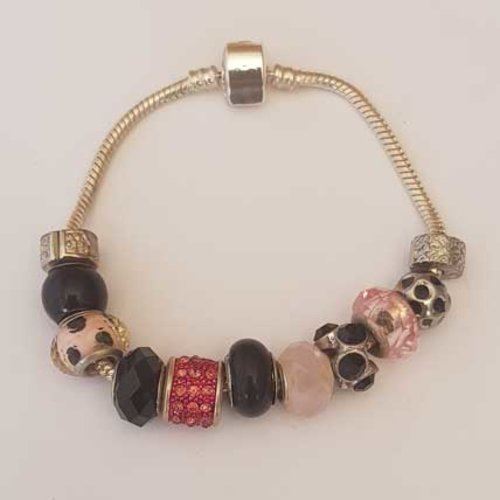 Bracelet n°13 aimanté serpent européen 21 cm fermoir aimanté