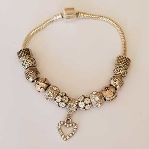 Bracelet n°44 clip serpent européen 20 cm fermoir clip