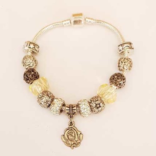 Bracelet n°46 clip serpent européen 20 cm fermoir clip
