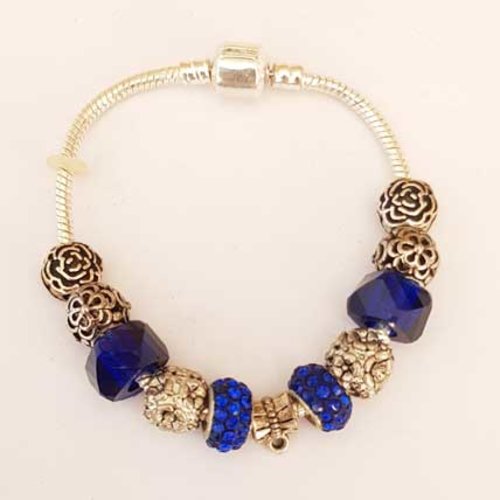 Bracelet n°47 clip serpent européen 19 cm fermoir clip