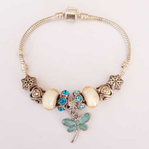Bracelet n°49 clip serpent européen 20 cm fermoir clip