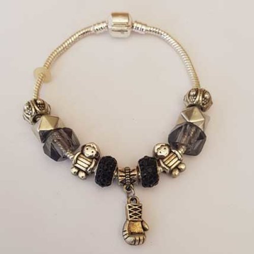 Bracelet n°51 clip serpent européen 20 cm fermoir clip