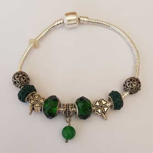 Bracelet n°52 clip serpent européen 21 cm fermoir clip