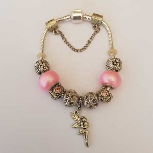 Bracelet n°53 clip serpent européen 19 cm fermoir clip