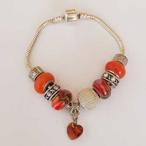 Bracelet n°66 clip serpent européen 19 cm fermoir clip
