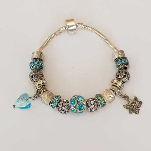 Bracelet n°14 aimanté serpent européen 19 cm fermoir aimanté