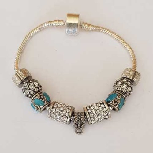 Bracelet n°15 aimanté serpent européen 19 cm fermoir aimanté