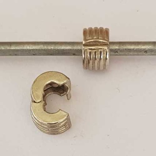 Stopper n°70 argent fermoir clip maille serpent européen