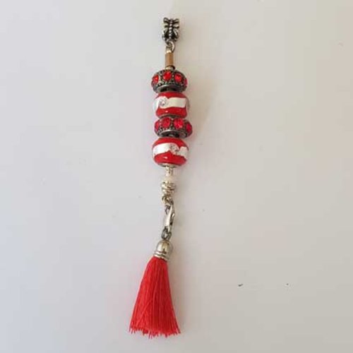 Pendentif n°10 tige serpent européen avec mousqueton