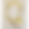Collier n°07 fermoir clip européen 57 cm fermoir clip cuir lisse jaune