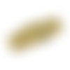 Fermoir clip griffe pour cuir 05 mm de large acier inoxydable doré