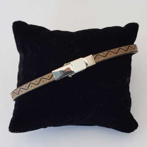 Bracelet 05 mm ajustable au poignet cordon simili cuir n°03