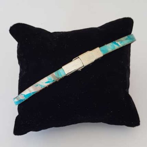 Bracelet 05 mm ajustable au poignet cuir n°20