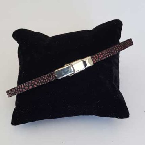 Bracelet 05 mm ajustable au poignet cuir n°21