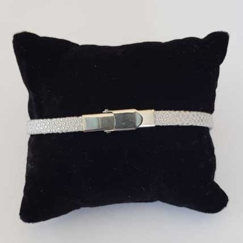 Bracelet 05 mm ajustable au poignet lanière doublé cuir n°27
