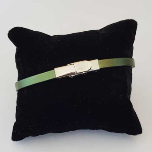 Bracelet 05 mm ajustable au poignet cuir miroir n°31