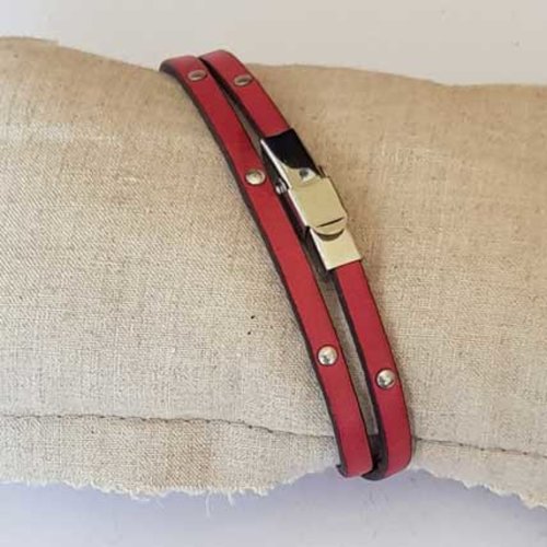 Bracelet 05 mm ajustable au poignet cuir n°50