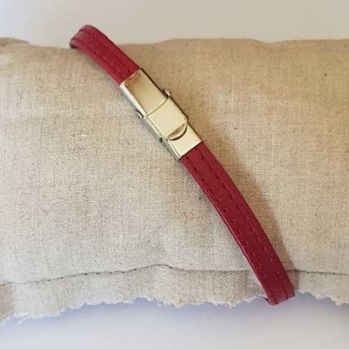 Bracelet 07 mm ajustable au poignet cuir n°67