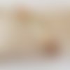 Bracelet cuir 10 mm miroir doré rosé ajustable au poignet