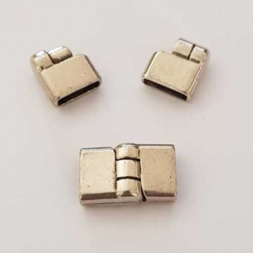 Fermoir aimanté zamak pour cuir 10 mm cuir plat