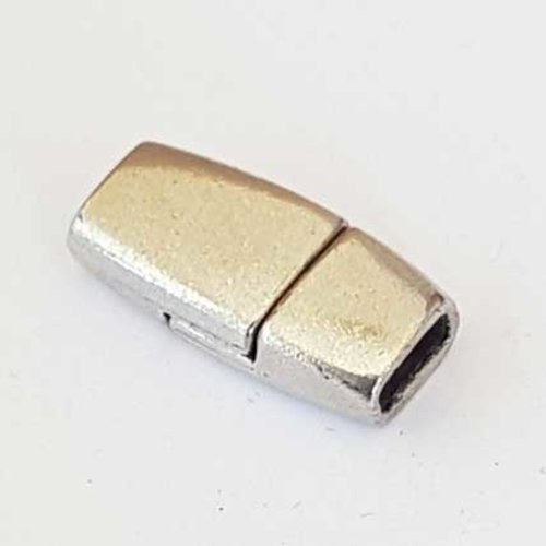 Fermoir aimanté pour cuir 05 mm argent cuir plat