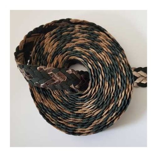 Cuir tressé de 20 mm par 20 cm n°03