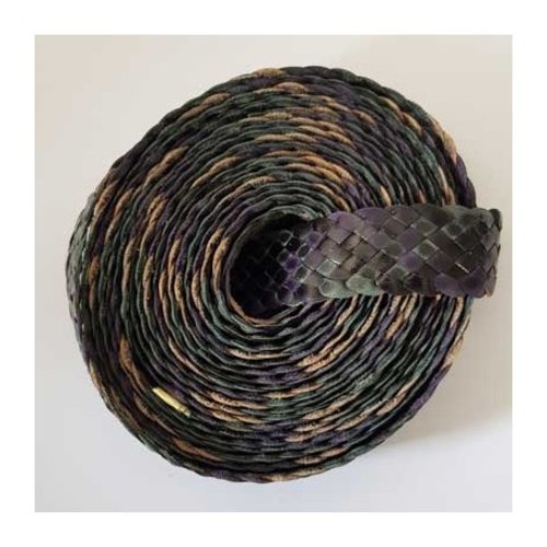 Cuir tressé de 20 mm par 20 cm n°04