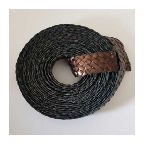 Cuir tressé de 20 mm par 20 cm n°06